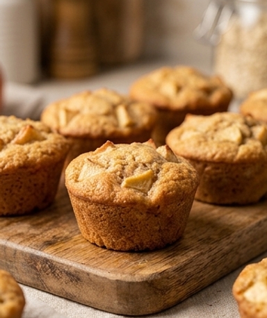 Mini gâteaux flocons d'avoine et pommes