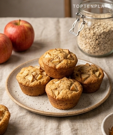 Mini gâteaux flocons d'avoine et pommes : moelleux, sains et addictifs