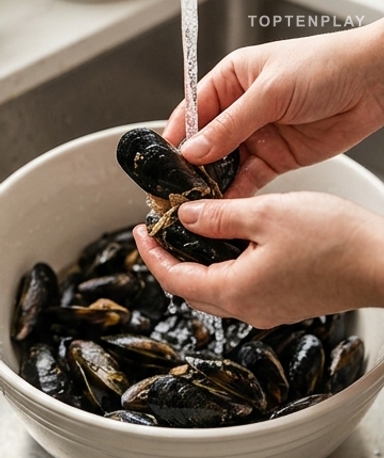 Le nettoyage des moules : pas la peine d'en faire un évènement