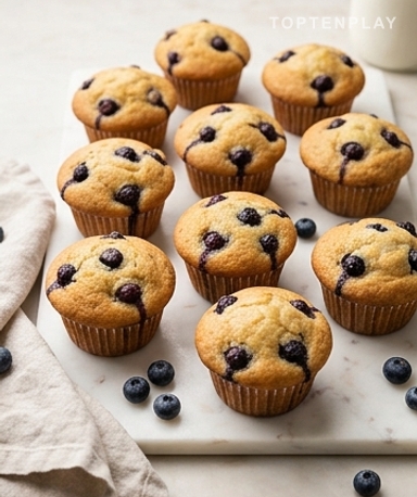 Saftige Blaubeermuffins