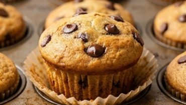 Muffins Banane Pépites de Chocolat — Moelleux, Fondants, Irrésistibles