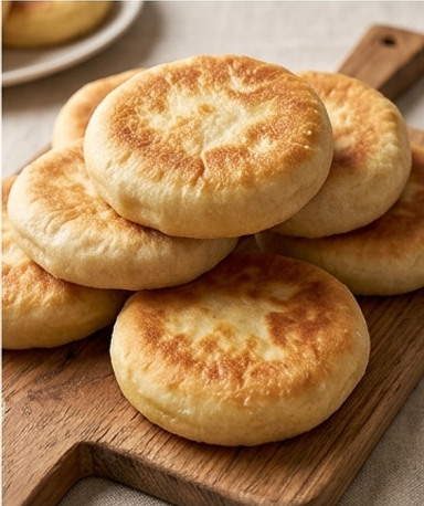 Pain à la poêle sans four