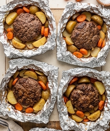 Geschmorte Rinderhack-Päckchen