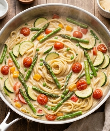 Pasta Primavera Crémeux