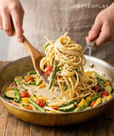 Les pâtes d'abord, sans discussion