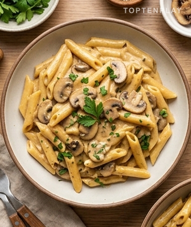 Pâtes crémeuses aux champignons à la mijoteuse : le plat qui se fait tout seul