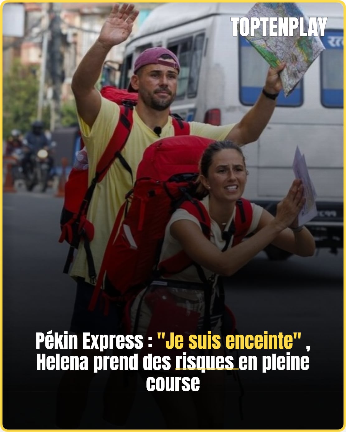 Pékin Express saison 22 : Helena simule une grossesse pour décrocher un stop en Chine
