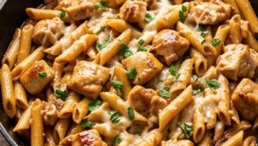 Penne au Poulet BBQ Miel en Une Seule Poêle : Le Dîner Express qui Cartonne