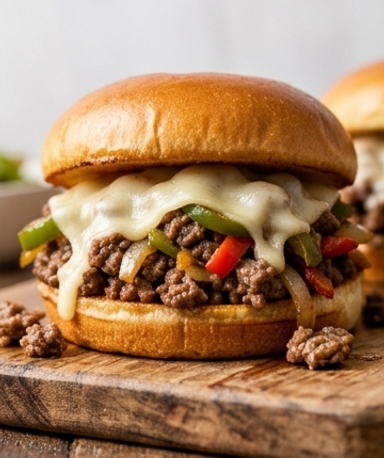 Philly Cheese Steak Sloppy Joes