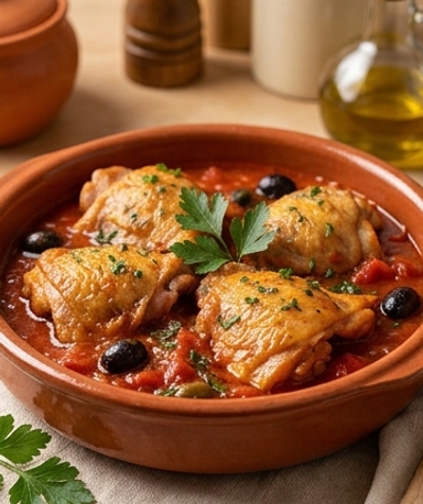 Poulet chasseur à l'italienne