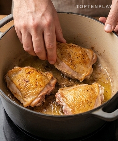 Brate das Hähnchen an, als gäbe es nichts Wichtigeres