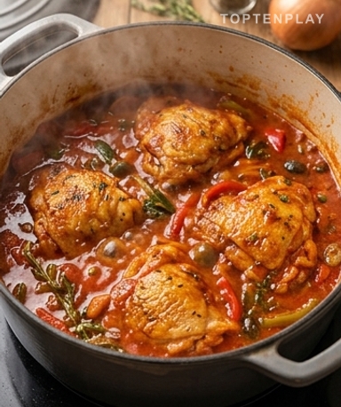 Oliven erst in letzter Minute hinzufügen — nicht früher