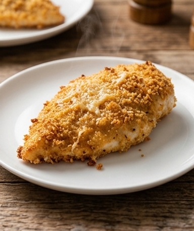 Poulet croustillant au parmesan