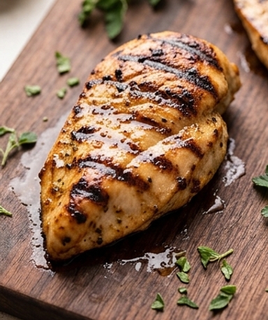 Poulet grillé mariné