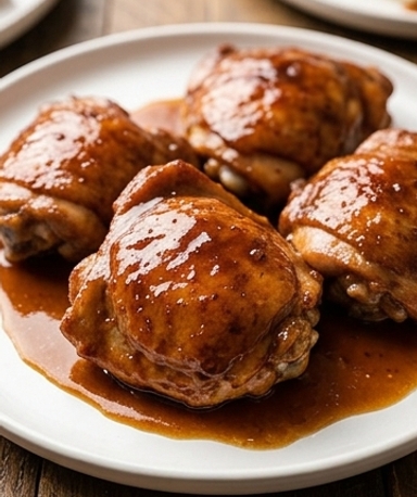 Poulet Mijoté au Sucre Brun