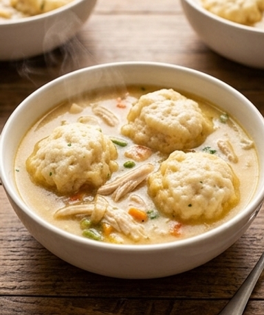 Poulet Mijoteuse aux Dumplings Crémeux