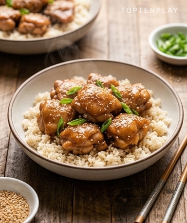 Instant Pot Knoblauch-Sesam-Hähnchen