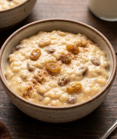 Pudding crémeux aux raisins à la mijoteuse