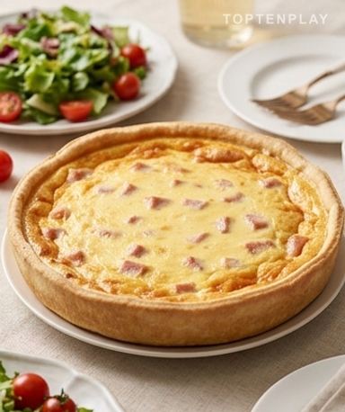 Quiche légère au jambon de dinde et Kiri : fondante, rapide et sans culpabilité