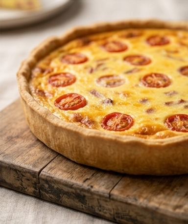 Quiche Mimolette et Bacon de Dinde
