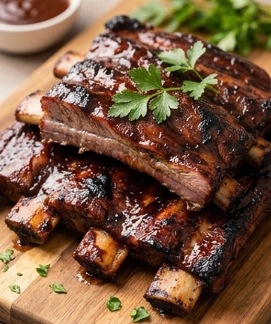 Ribs de Bœuf au Dr Pepper et Sauce BBQ en Mijoteuse
