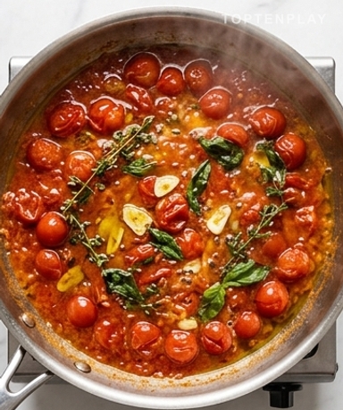 La burrata se pose — elle ne se mélange pas