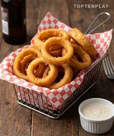 Rondelles d'oignon croustillantes à l'américaine