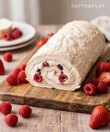 Roulade de Meringue Maison : Le Dessert Aérien qui Épate Tout le Monde