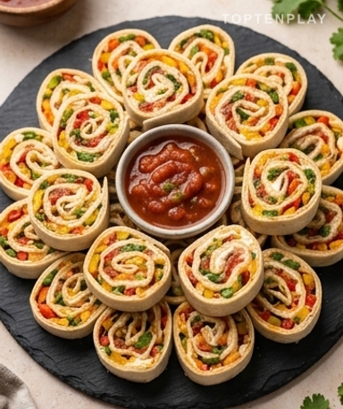 Roulés Mexicains au Fromage Frais — L'Apéro qui Disparaît en 5 Minutes