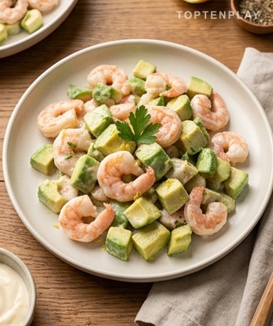 Cremiger Garnelen-Avocado-Salat