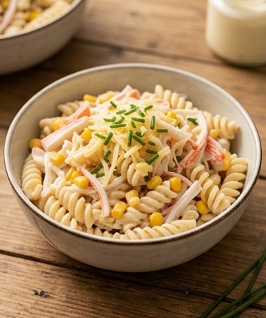 Salade de pâtes au surimi