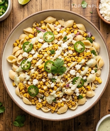 Salade de Pâtes Maïs Grillé Style Mexicain : La Reine des Picnics
