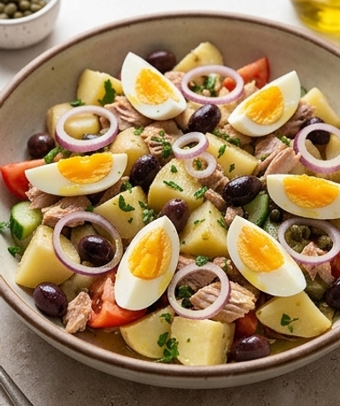 Salade Méditerranéenne Pommes de Terre et Thon