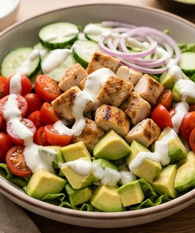 Salade poulet avocat