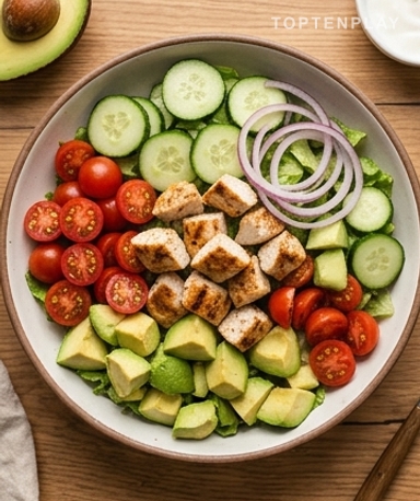 Hähnchen-Avocado-Salat