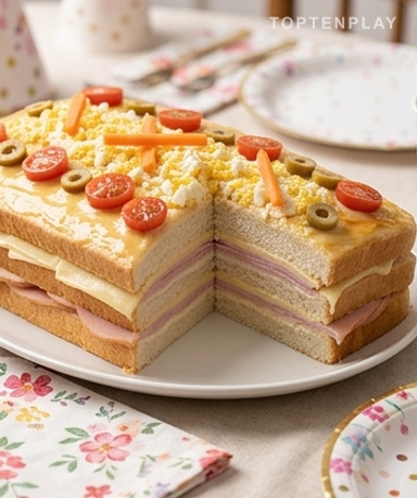 Sandwichón — Herzhafte Sandwichtorte