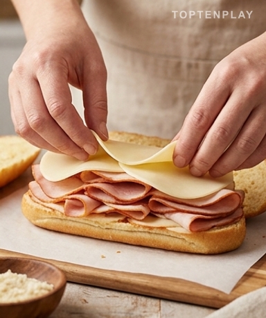 Schichten Sie in dieser genauen Reihenfolge