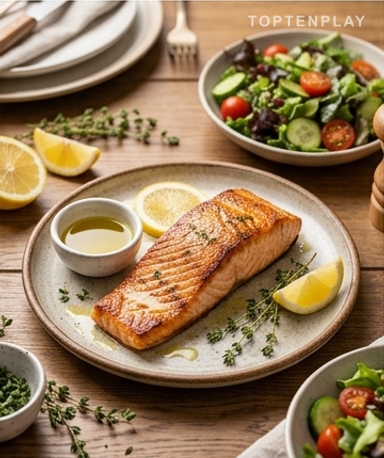 Saumon Grillé Méditerranéen : Marinade Huile d'Olive, Citron et Herbes Fraîches en 30 Minutes