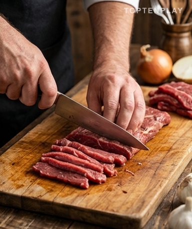 La viande se prépare à froid