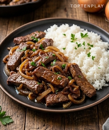 Sauté de bœuf aux oignons caramélisés : le dîner express qui en jette