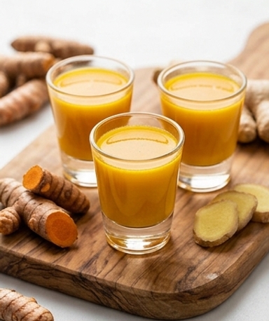 Shots au Curcuma et Gingembre