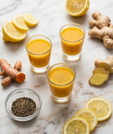 Kurkuma-Ingwer-Shots