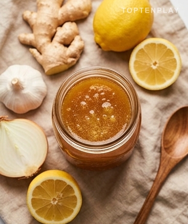 Sirop Maison Gingembre, Ail et Miel : Le Remède Anti-Rhume de Grand-Mère