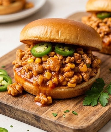 Sloppy Joes au Poulet Cajun