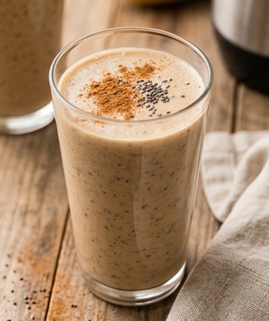 Smoothie aux Pruneaux, Avoine et Graines de Chia