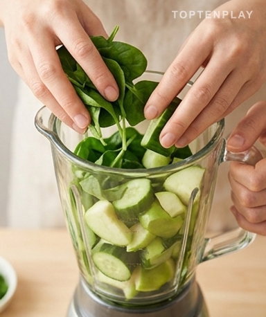 Prépare tout avant d'allumer le blender