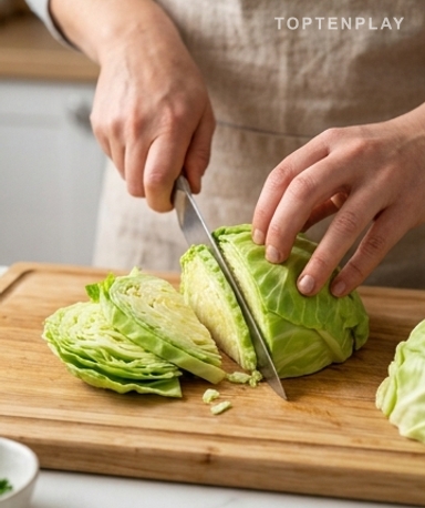 Schneiden, nicht hacken