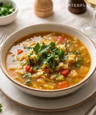 Hausgemachte Kohlsuppe