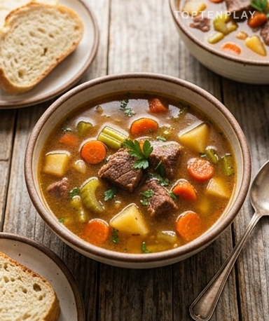 Soupe de Bœuf aux Légumes : Le Plat Réconfortant qui Réchauffe Vraiment