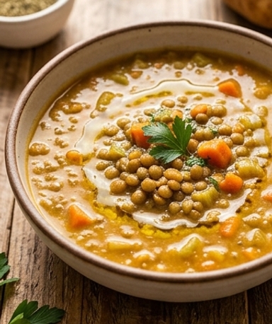 Soupe de lentilles à la mijoteuse